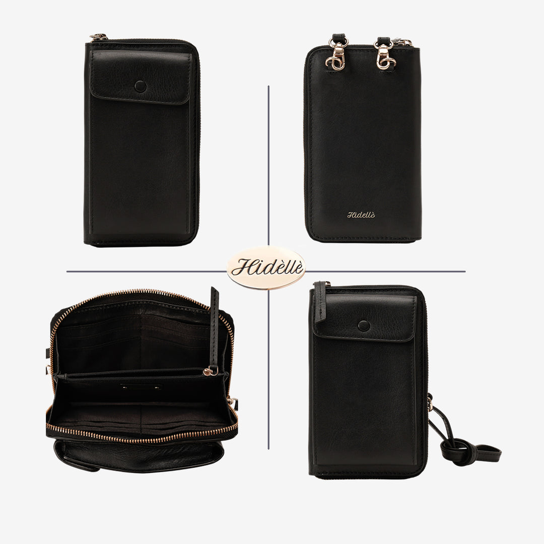 JANICE PHONE + WALLET SLING BAG BLACK