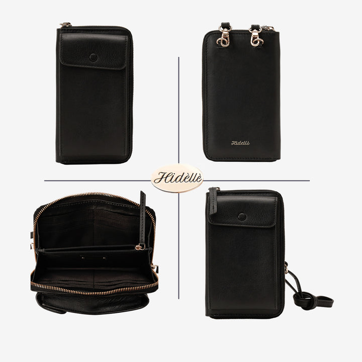 JANICE PHONE + WALLET SLING BAG BLACK