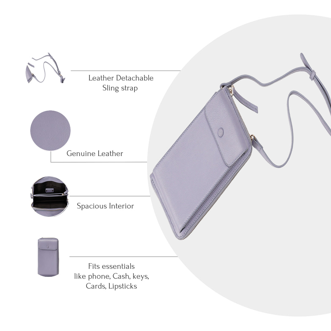 JANICE PHONE + WALLET SLING BAG SKY BLUE