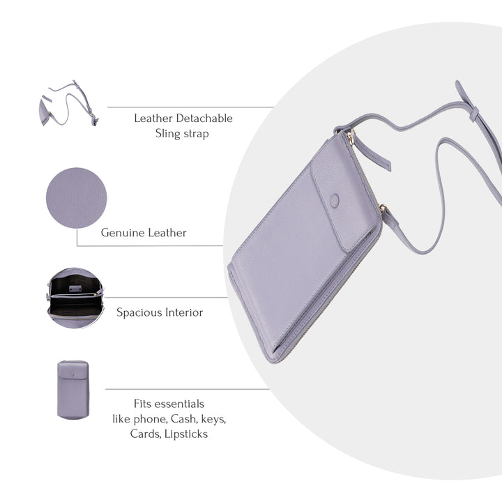 JANICE PHONE + WALLET SLING BAG SKY BLUE