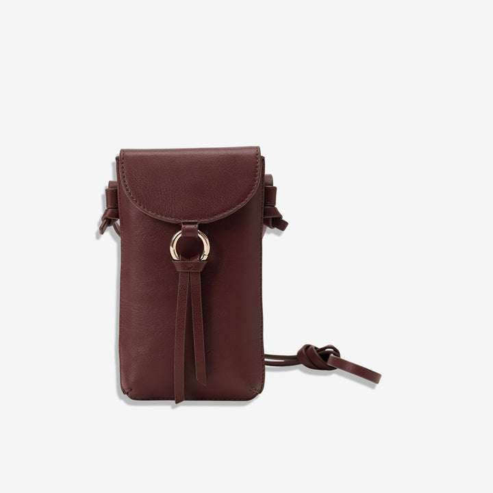 ROSE PHONE SLING BAG BORDEUX