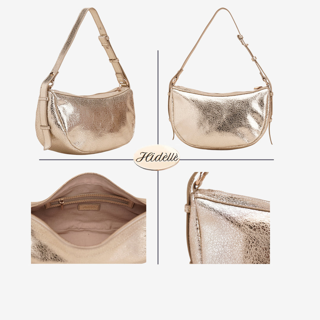 SOLENE SHOULDER BAG GOLD METALLIC