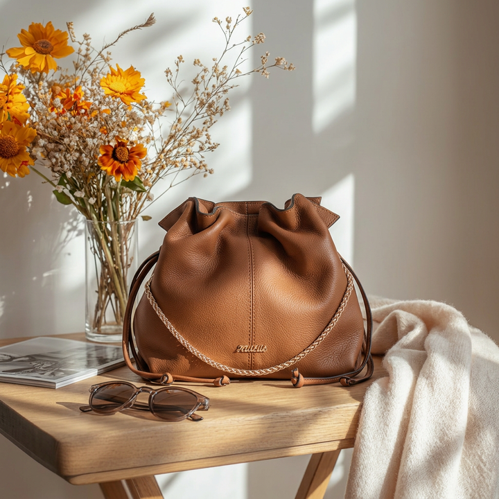 CLEMENCE SLING BAG TAN