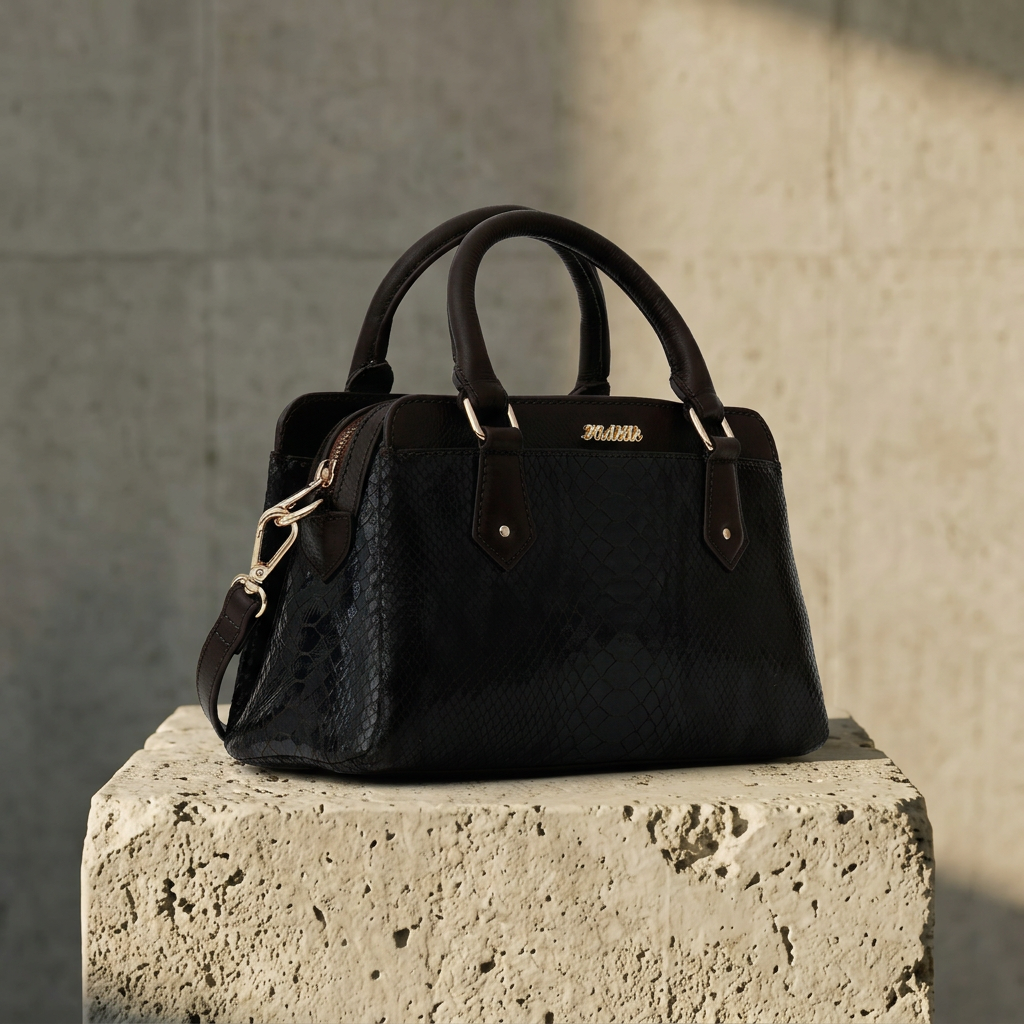 EVELYNE SATCHEL BAG BROWN