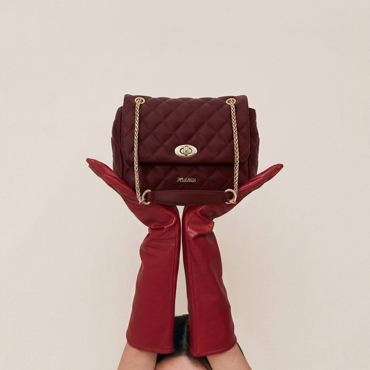 CORALIE SHOULDER BAG BURGUNDY