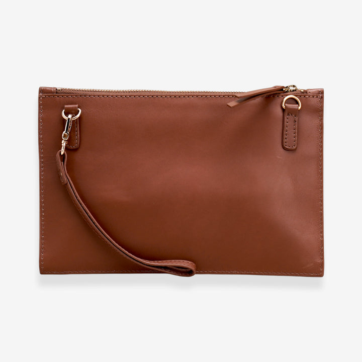 ELENA CLUTCH BROWN