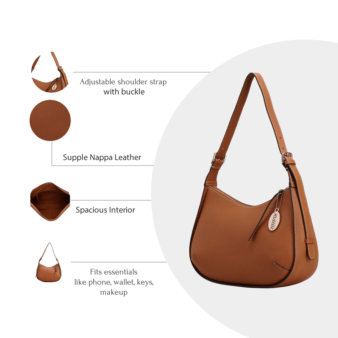 PAULINE HOBO BAG TAN