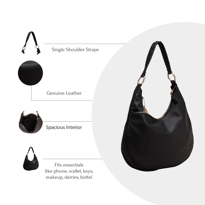 AUDREY HOBO BLACK