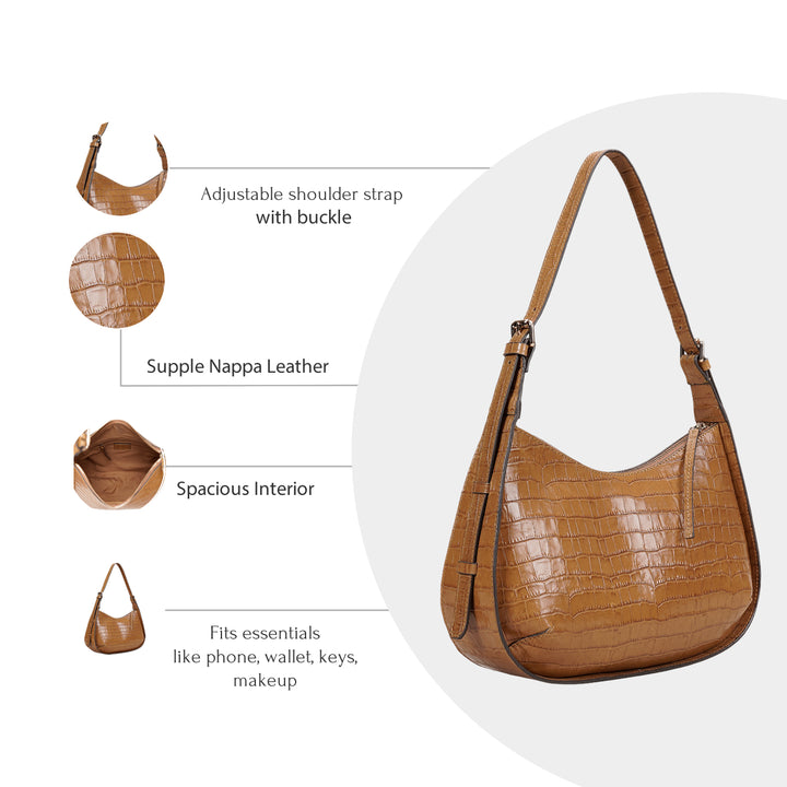 PAULINE HOBO BAG MUSTARD