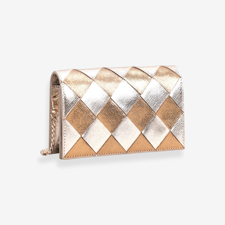 CAMILLE CLUTCH LARGE COPPER SILVER