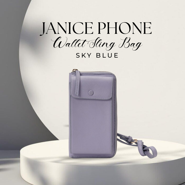 JANICE PHONE + WALLET SLING BAG SKY BLUE