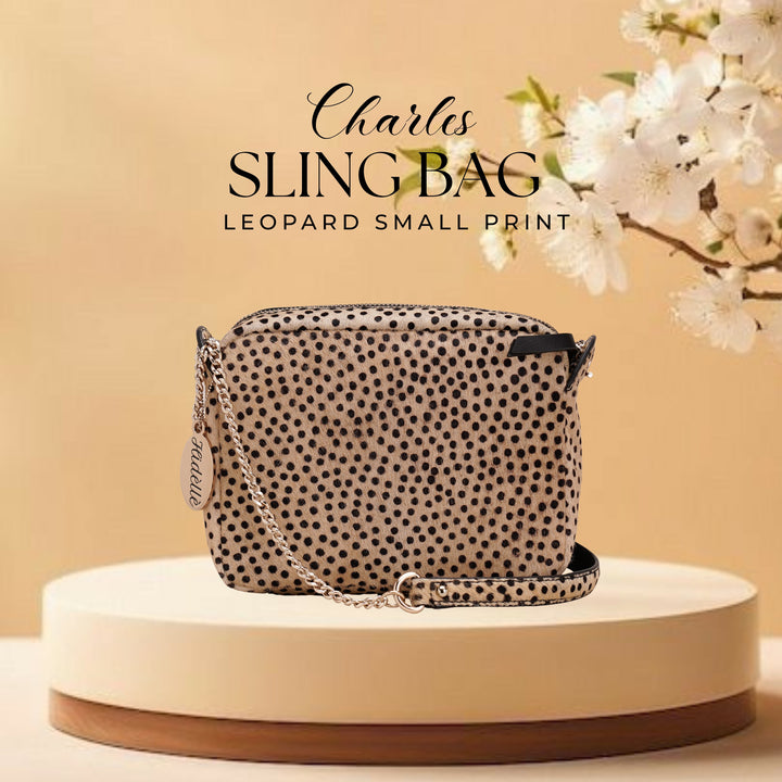 CHARLES SLING BAG LEOPARD SMALL PRINT