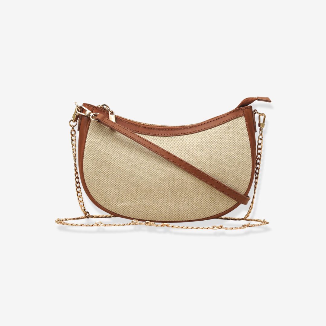 JULIETTE SHOULDER BAG TAN/COGNAC