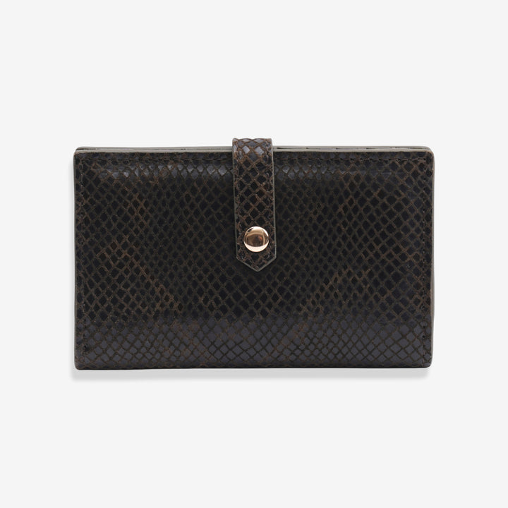LILY WALLET KHAKI PYTHON